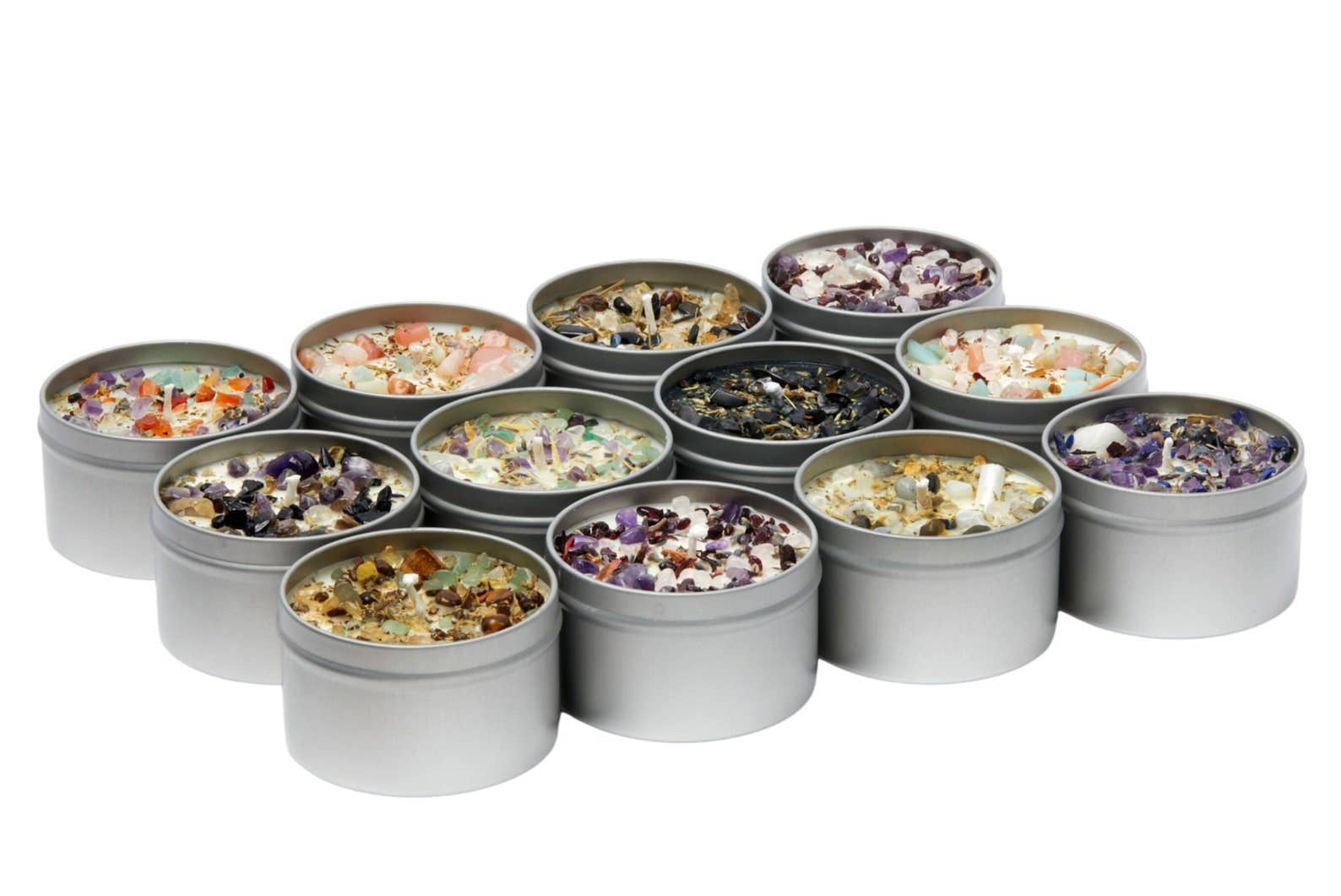 Ritual and Manifestation Candles, Soy Candle, Crystal Candle